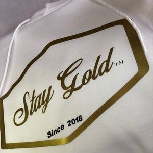 Stay Gold Original White Hoodie